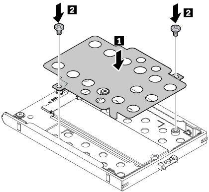 12. Sett inn skruen som låser M.2 Solid State-stasjonen. 13. Installer braketten til M.