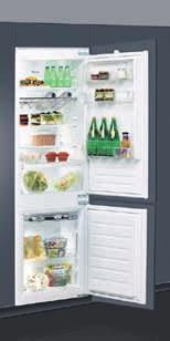 Kjøleskap/Fryser/Kombiskap JM ORIGINAL WHIRLPOOL KJØKKEN Skapene har justerbare hyller, LED-belysning og grønnsaksskuff.