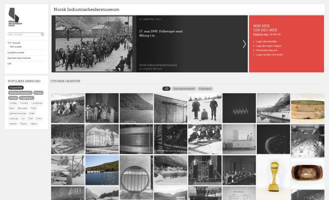 7. Nettpublisering Museet publiserer sine fotografier og gjenstander på nettportalen DigitaltMuseum (DiMu). Dette er pr. 2011 eneste mulighet for å publisere våre bilder på en skikkelig måte på nett.