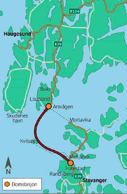 Eksempel Rogfast Helseutlegg: 27 km lang tunnel på E39 Åpner 2025/2026 12,2 % tunge kjøretøy 80 prosent dekkes av trafikantene Bompenger, lette kjøretøy Bompenger, tunge kjøretøy Andel