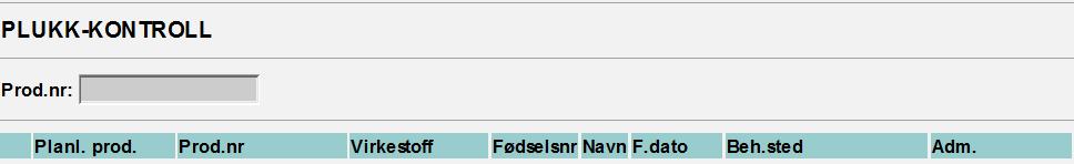 Skann plukklisten for å kontrollere at korrekte artikler er plukket..2. Lengst ned i plukk-kontrollen ligger et kontrollpunkt som skal signeres av farmasøyt.