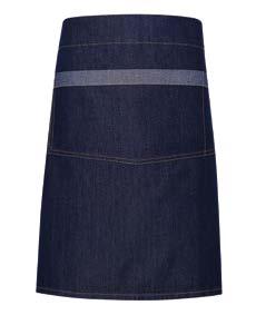 Denim P127 P127 DOMAIN CONTRAST DENIM BIB APRON Denimkontraster med