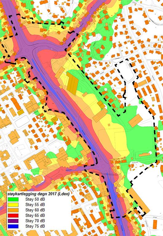 Støy Utredningstema 15 Registreringer og analyser av dagens situasjon Utredningsbehov: Beskrive dagens støyforhold. Metodikk: Innhente eksisterende støymålinger og annen data.