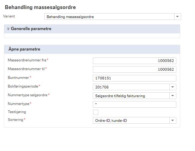 Behandling massesalgsordre SO15 1. Logg inn i Unit4 Web og åpne menypunktet Kunder og salg 2.