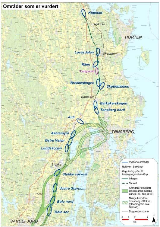 Arealsøk kort gjennomgang Ferdigstilt vinter/vår 2018 16 lokaliseringsalternativer er evaluert ved hjelp av kriteriene: Gjennomførbarhet og kostnader Arealverdier (landskapsbilde, friluftsliv,