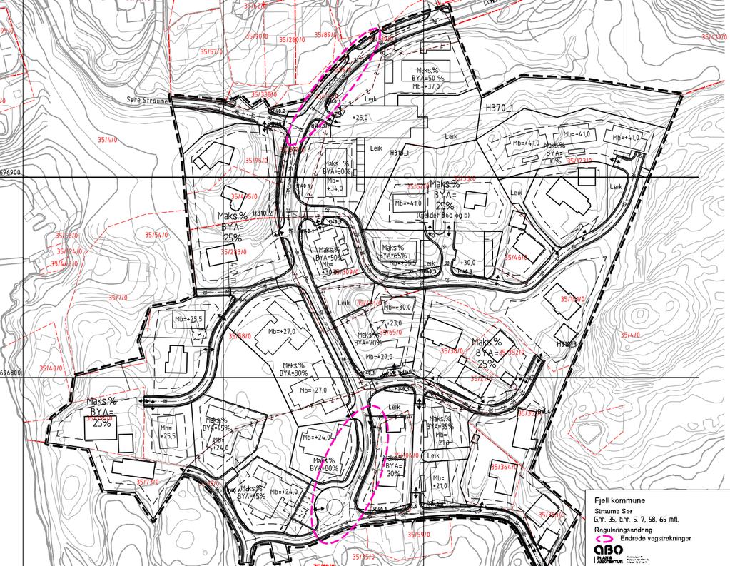 5.1 Tidlegare reguleringsendring Det har tidlegare vore gjennomført 2 endringar av planen: E1 vart godkjent som mindre endring 3.12.