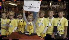 plass The Grey Minions, Fiane skole, Gjerstad Teknologiprisen 2. plass Stor Blåhval, St.Franciskus skole, Arendal Robotkonkurransen 1.