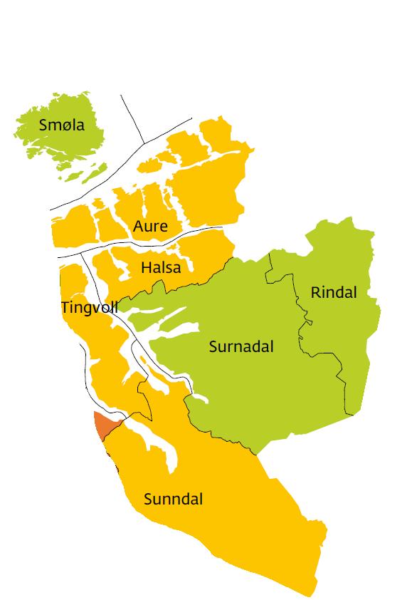 Fram mot år 2100 er det venta at årstemperaturen i fylket aukar med ca. 4 C og at årsnedbøren aukar med ca. 15 % samanlikna med perioden 1971-2000.