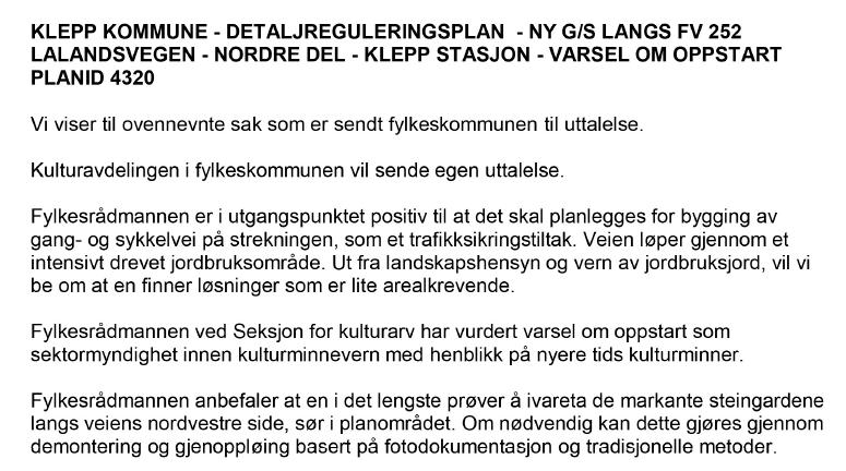 Lyse Elnett, BaneNOR og NVE hadde ingen konkrete merknader.