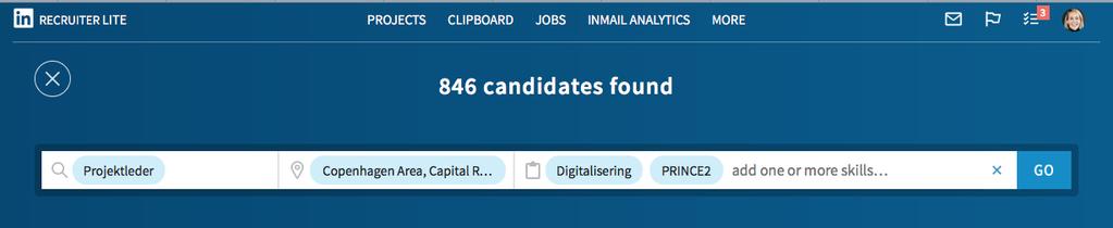 En virksomhed med rekrutteringsadgang til LinkedIn kan søge efter kandidater på tre forskellige måder: 1. Guidede søgninger på titel, geografi og kompetencer 2. Søgninger baseret på egnet kandidat 3.