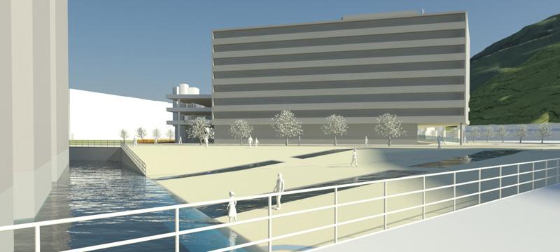 3D renderinger Nygårdstangen, Bergen vannplass og