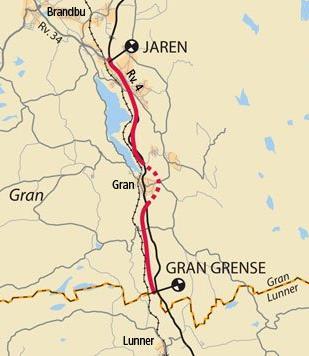 Rv 4 Gran grense - Jaren Miljøgeologiske