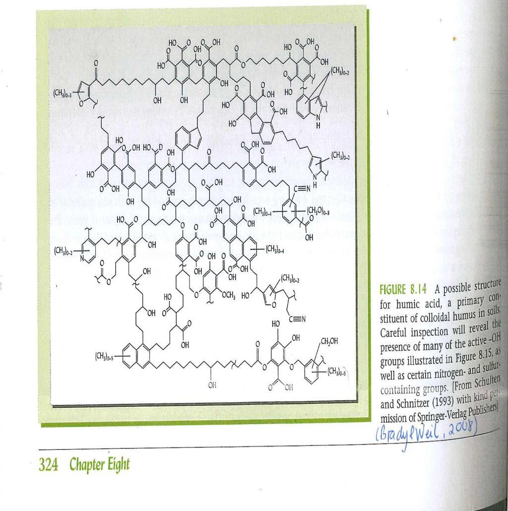 Humic acid mulig struktur, C i