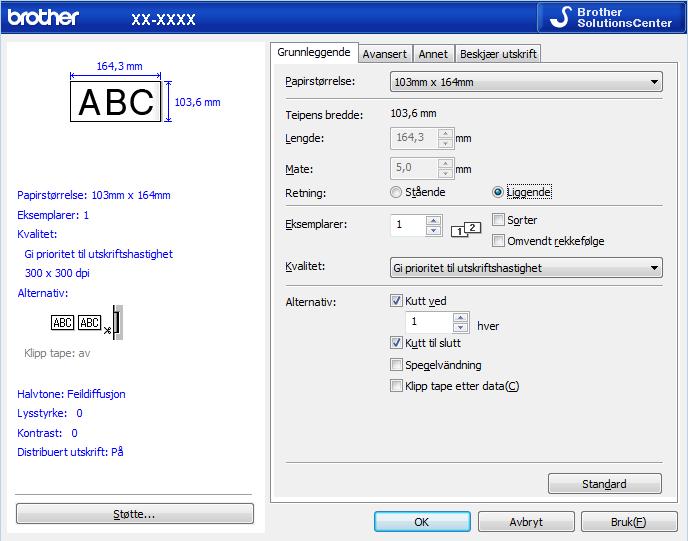 Feilsøking Problem Strekkoder skrives som skrives ut ved bruk av andre programmer enn P-touch Editor, kan ikke leses av.