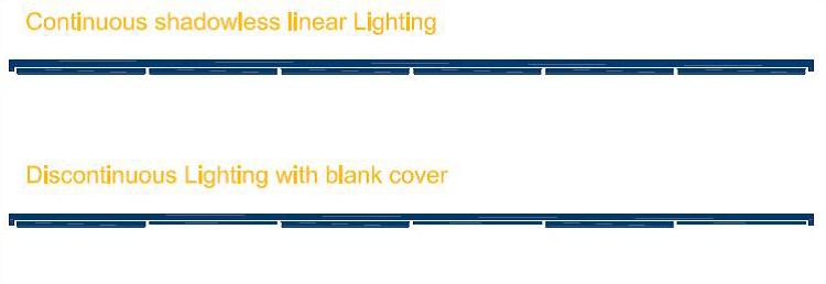 Kontinuerlig eller oppdelt lys DreamLine er en fleksibel modul-serie, og kan benyttes på ulike
