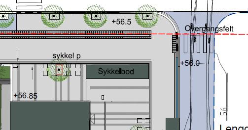 For opplysninger om øvrige tema henvises til forslagsstillers beskrivelse (vedlegg C). Utnyttelse og byggehøyder Planendringen gir en økning på litt over 2200m 2 BRA.