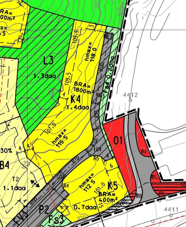 Vedlegg 1 Utsnitt plankart Figur 8: Utsnitt