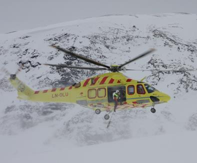 Redningskapasitet i dag Søk dag /natt NVG alle besetningsmedlemmer Skred Skredantenne Recco Bakkeredning/