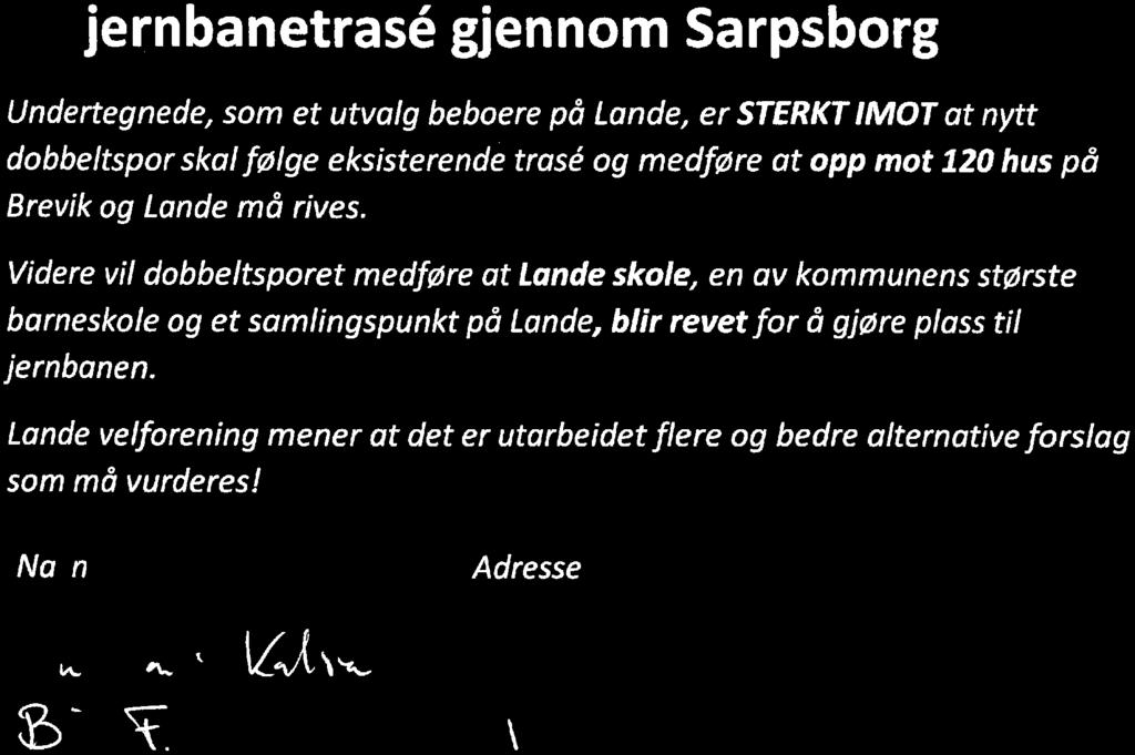Innbyggerforslag Til Sarpsborg Kommune Vedr Jembanetrase Og Stasj Onsplassering Pdf Gratis Nedlasting
