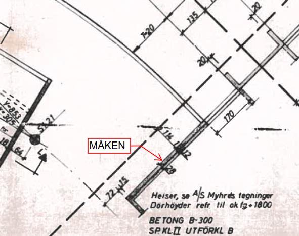 Utsnitt fra dekke over 1.