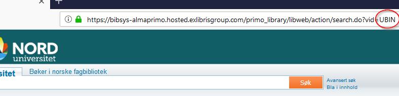 1 Komme i gang med Primo Studio Gå til http://primo-studio.exlibrisgroup.com/ og fyll ut feltene Primo URL og Primo View. Primo URL skal være nøyaktig https://bibsys-almaprimo.hosted.