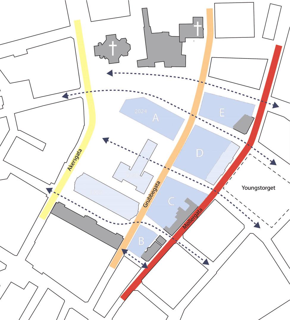 0 Meld. St. 08 09 Post- og varemottak for departementene planlegges lagt utenfor sentrum av Oslo.