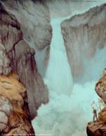 Det vi ser på akvarellene «Svelgfoss-serien» er at Kittilsen benytter seg av teknikken å fortrolle naturen, en form for natur-lyrikk.