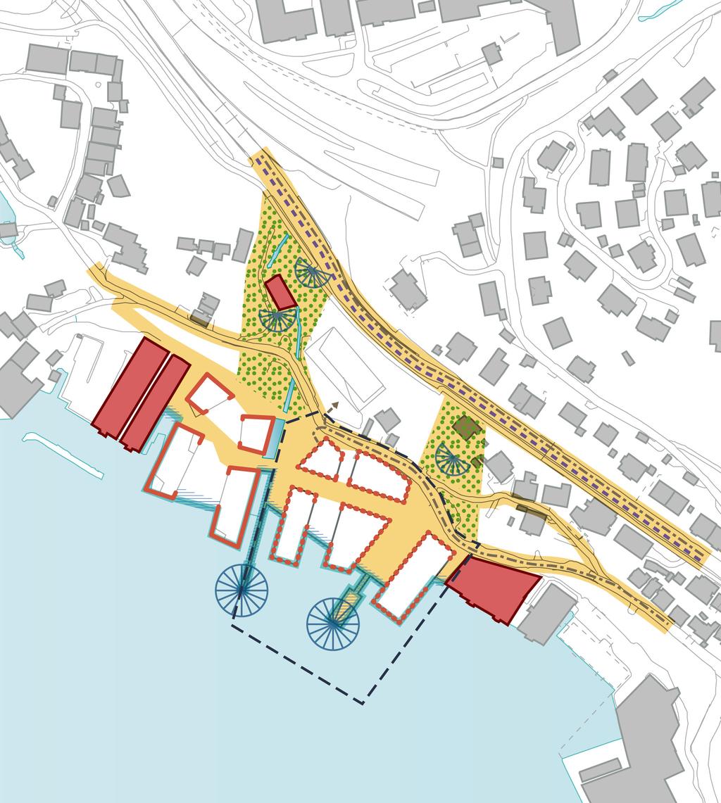 Lehmkuhlstranden Dette er eksempel på et større transformasjonsprosjekt fra næring til bolig i strandsonen i et historisk område med høye