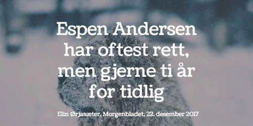 www.espen.com www.tversover.com 2018 Espen Andersen.