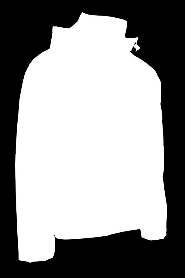 SHIPPING 0-56855-19101 REDERI VINTERJAKKE Vanntett ytterstoff, tapede sømmer og vattert for. Stående krage med fleece, avtakbar hette med brem, justering, tilpasset hjelm med borrelåslukking i front.
