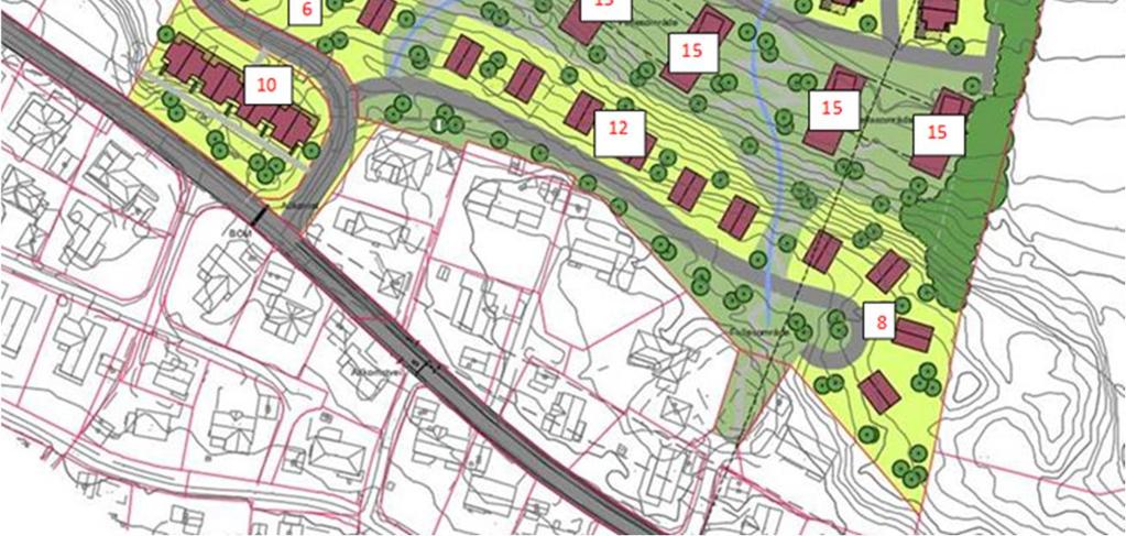 For å imøtekomme krav i innsigelsen fra Fylkeskommunen, er tiltaket utredet ytterligere nedenfor. Vurderingene er basert på tidligere utredninger fra Sweco vedr.