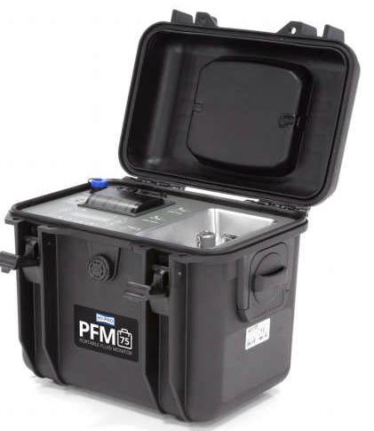 PFM-75 VANN OG PARTIKKELMÅLER Vår nyeste koffert og minilaboratorie. Denne har intern pumpe og skriver.