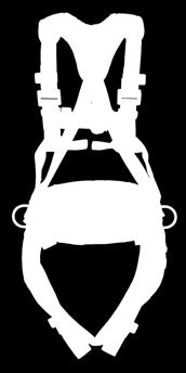 Arbeidsposisjoneringsbelte med 2 D-ringer (EN358) Padding på skuldre og ben for