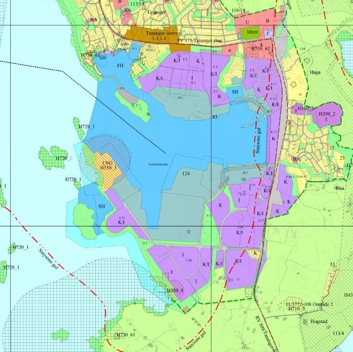 Figur 2; Kommuneplanens arealdel 2015 2026 GJELDENDE REGULERINGSPLANER Detaljreguleringsplan for Rv. 509 Transportkorridor vest.