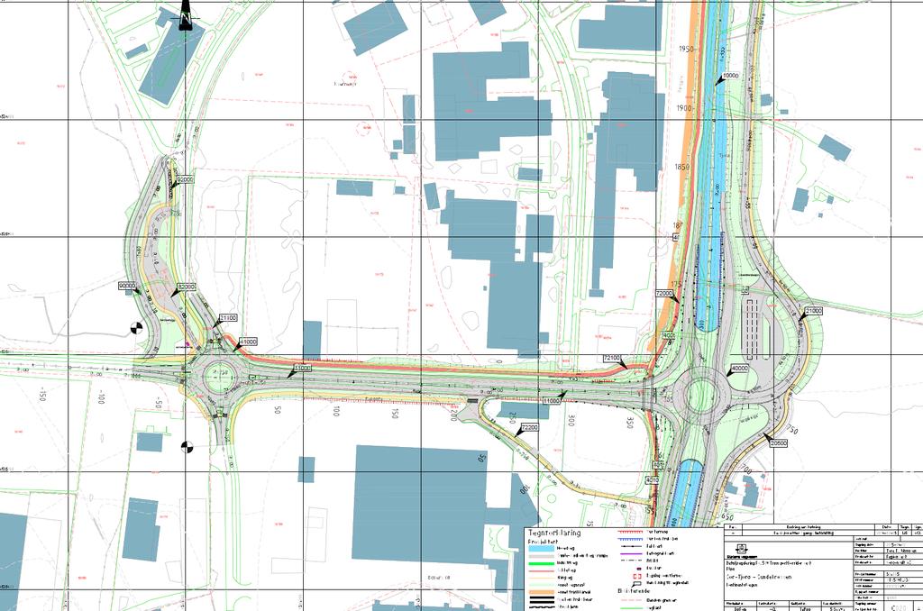 Figur 3; Utsnitt av del ni av detaljreguleringsplan for Rv, 509 Transportkorridor