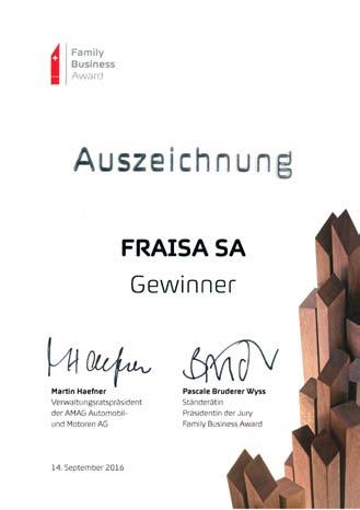 Business Award è stato conferito nel 2016 per la 5ª volta. È patrocinato dalla AMAG Automobil- und Motoren AG e viene realizzato a livello organizzativo dal team dello Swiss Economic Forum SEF.