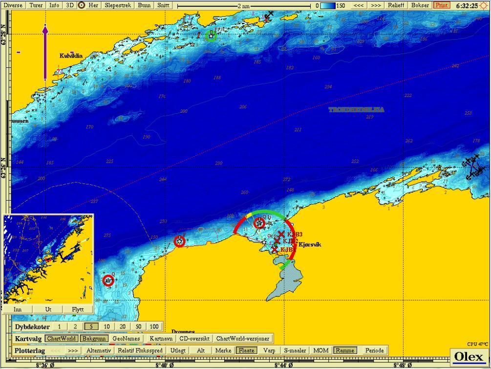 2 MATERIALE OG METODER 2.1 Undersøkelsesområdet Lokaliteten ligger i Kjørsvikbugen, en bukt i Aure kommune, som ligger sør for Trondheimleia, med maksimalt dyp på rundt 45 m. (Figur 2.1, 2.2 og 2.3).