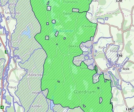 5 Det er i Miljødirektoratets artskart ikke registret arter av nasjonal forvaltningsinteresse eller utvalgte naturtyper innenfor området. Det er uvisst hvor nøye området er kartlagt.