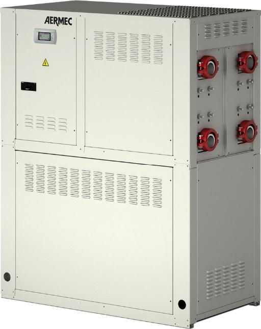 Vannkjølt varmepumpe type WWB kapasitet 40 266 kw WWB 0300 0900 Vannkjølt varmepumpe. Leveres komplett ferdig Leveres med R134a. 8 størrelser. MODELLER Kun varmepumpe.