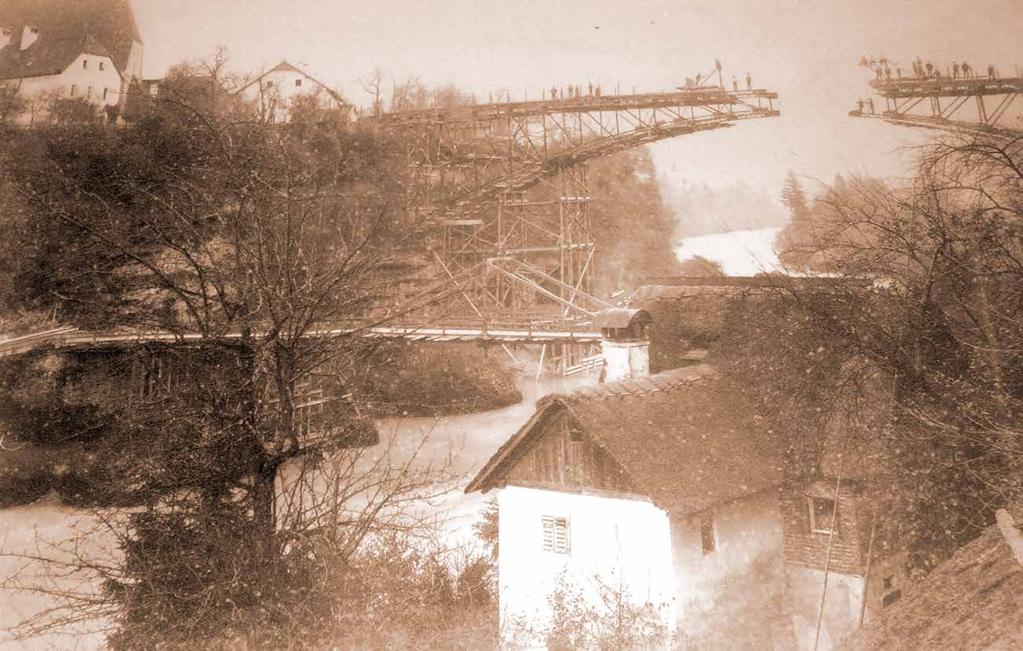 Dezember 2010 Bau der Franz-Josefs-Brücke 1920 Archiv E.