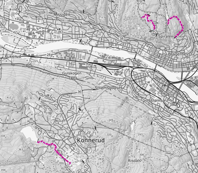 3 nye labbeløyper Labbeløyper er tilrettelagte traseer i vintersesongen som er ment for gående. I Drammen er det etablert tre labbeløyper: 1. Strøtvetblokkene - Klopptjern, 2.