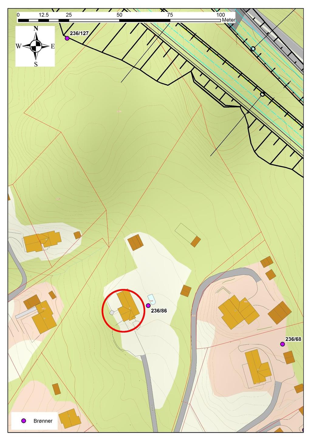 Side 70 av 83 Figur 35: Viser brønn 236/86. Ligger ca.