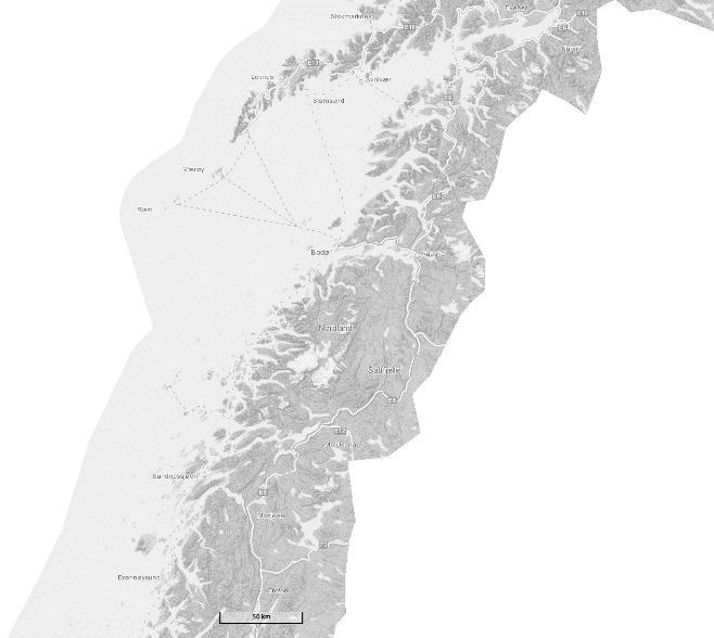 Isavsmelting og tidlig postglasiale havnivåendringer ved Svartisen, Nordland Oversiktskart over Nordland, med feltområdet merket Veiledere: Kristian Vasskog (Kristian.Vasskog@uib.