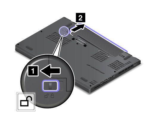 Dette systemet støtter bare batterier som er spesielt uformet for dette spesifikke systemet og er produsert av Lenovo eller en autorisert bygger.