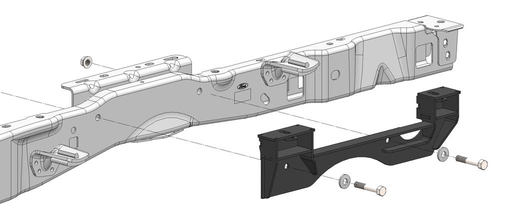 INSTALLATION PART 1 BRACKET PLACEMENT & BED HOLE LOCATIONS Since most truck beds are not installed square to the frame or are the same distance from the back of the cab, the installer will need to