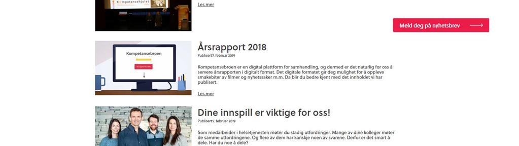 innen samhandling, kompetanse og utdanning for vår sektor.