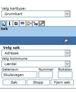 B: Klarar du å finna gards og bruksnummer til huset ditt? OPPGÅVE 2: A: Finn lengda på skulevegen din. No må du zoome inn på kartet slik at du ser både skulen og huset ditt.