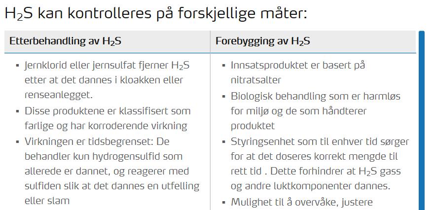 Aktuelle løsninger for renseanlegg og