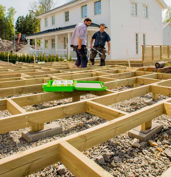 GUIDE TERRASSE KONSTRUKSJON OG MONTERING FORBRUKSTABELLER