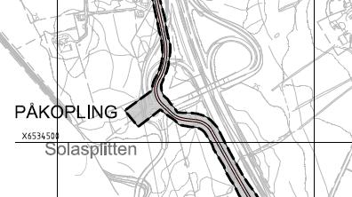 Videre støtter Rogaland fylkeskommune opp om tunellforslag gjennom Auglendshøyden. Utsnitt 1: viser planforslag for Plan 128K som ble lagt ut til offentlig ettersyn 22.06.2011 